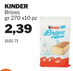 GrosMarket Kinder Brioss offerta