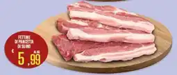 Supermercati EffePiù Fettine di pancetta di suino offerta