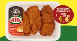 Supermercati EffePiù Aia gran dorate cotletta di pollo offerta