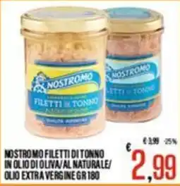 Supermercati EffePiù Nostromo filetti di tonno offerta