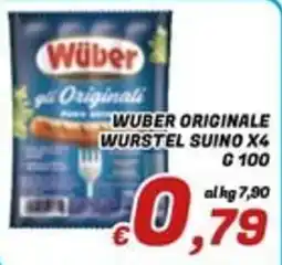 Idromarket Wuber Originale Wurstel Suino offerta