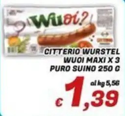 Idromarket Citterio Wurstel Wuoi Maxi offerta