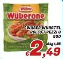 Idromarket Wüber Würstel Pollo offerta