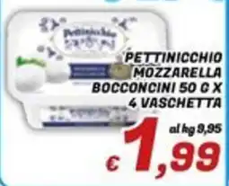 Idromarket Pettinicchio mozzarella bocconcini offerta