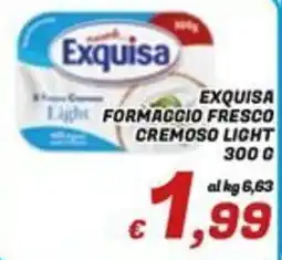 Idromarket Exquisa formaggio fresco cremoso light offerta