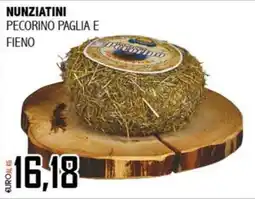 Big Food Nunziatini Pecorino Paglia E Fieno offerta