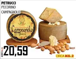 Big Food Petrucchi Pecorino Campagnolo offerta
