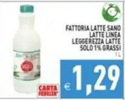 Pim Supermercati Fattoria Latte Sano Latte Linea Leggerezza Latte offerta