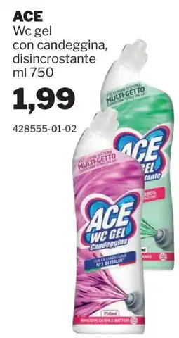 GrosMarket Ace wc gel candeggina offerta