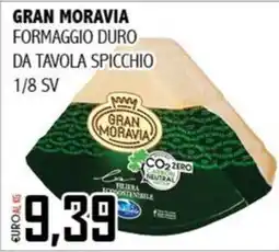 Big Food Gran Moravia formaggio duro da tavola spicchio offerta