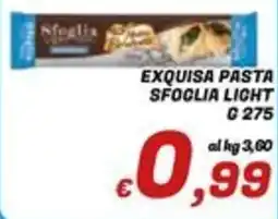 Idromarket Exquisa pasta sfoglia light offerta