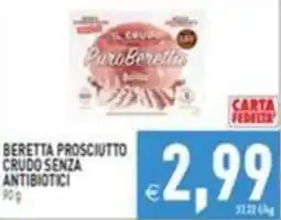 Pim Supermercati Beretta Prosciutto Crudo Senza Antibiotici offerta