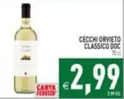 Pim Supermercati Cecchi Orvieto Classico Doc offerta
