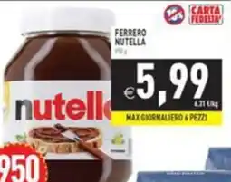 Pim Supermercati Ferrero Nutella offerta