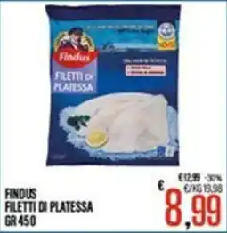 Supermercati EffePiù Findus filetti di platessa offerta
