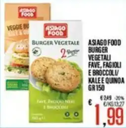 Supermercati EffePiù Asiago Food Burger Vegetale offerta