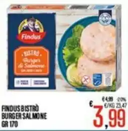 Supermercati EffePiù Findus Bistrò Burger di Salmone offerta