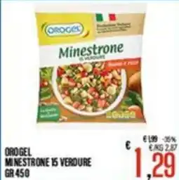 Supermercati EffePiù OroGel Minestrone 15 Verdure offerta