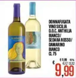 Supermercati EffePiù Donnafugata Vino Sicilia D.O.C. Anthilia Bianco offerta