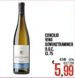 Supermercati EffePiù Concilio vino gewurztraminer offerta