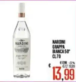 Supermercati EffePiù Nardini Grappa Bianca offerta