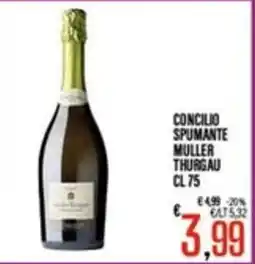 Supermercati EffePiù Concilio spumante muller thurgau offerta