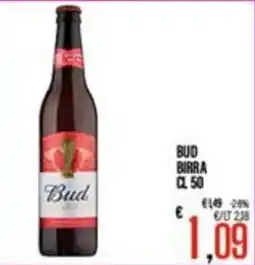 Supermercati EffePiù Bud birra offerta