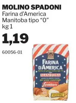 GrosMarket Farina d'America Manitoba tipo "0" Molino Spadoni offerta