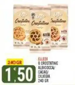 Tutto Buono Elledi 6 crostatine albicocca/cacao/ciliegia offerta