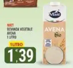 Tutto Buono Matt bevanda vegetale avena offerta