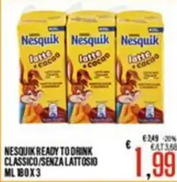 Supermercati EffePiù Nesquik ready to drink classico/senza lattosio offerta
