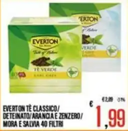 Supermercati EffePiù Everton tè classico offerta