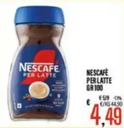 Supermercati EffePiù Nescafé per latte offerta