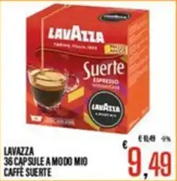 Supermercati EffePiù Lavazza Caffè Suerte offerta