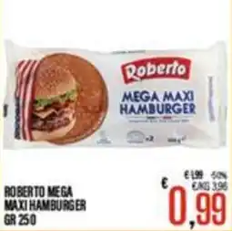 Supermercati EffePiù Roberto Mega Maxi Hamburger offerta