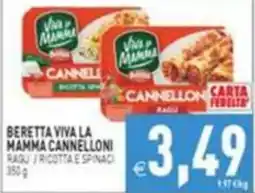 Pim Supermercati Beretta Viva la mamma cannelloni offerta