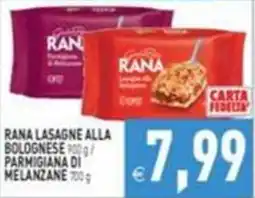 Pim Supermercati Rana lasagne alla bolognese / parmigiana di melanzane offerta