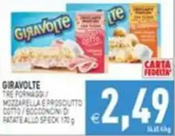 Pim Supermercati Giravolte tre formaggi offerta