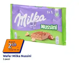 Action Wafer Milka Nussini offerta