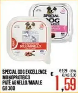 Supermercati EffePiù Special Dog Excellence Pâté Agnello/Maiale offerta