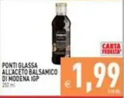 Pim Supermercati Ponti glassa all'aceto balsamico di modena igp offerta