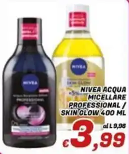 Idromarket Nivea acqua micellare professional / skin glow offerta