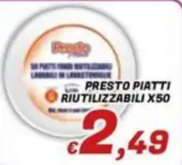 Idromarket Presto piatti riutilizzabili offerta