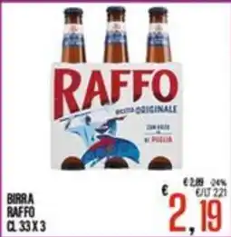 Supermercati EffePiù Birra Raffo offerta