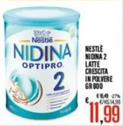 Supermercati EffePiù Nestlé Nidina 2 offerta
