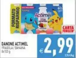 Pim Supermercati Danone Actimel Fragola / Banana offerta