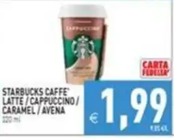 Pim Supermercati Starbucks Caffè Latte offerta