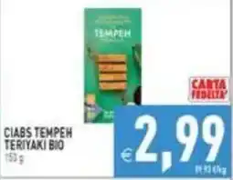 Iperfamily Ciabs tempeh teriyaki bio offerta