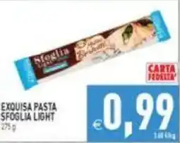 Iperfamily Exquisa pasta sfoglia light offerta