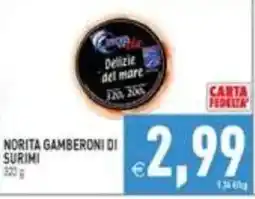 Iperfamily Norita gamberoni di surimi offerta